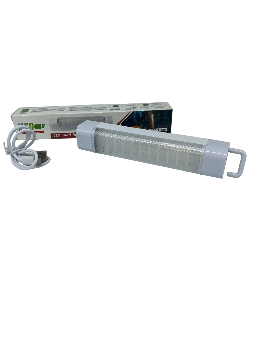 Лампа-ліхтар LED з магнітом/з гачком/з індикатором 16 см Type-c 3 режими