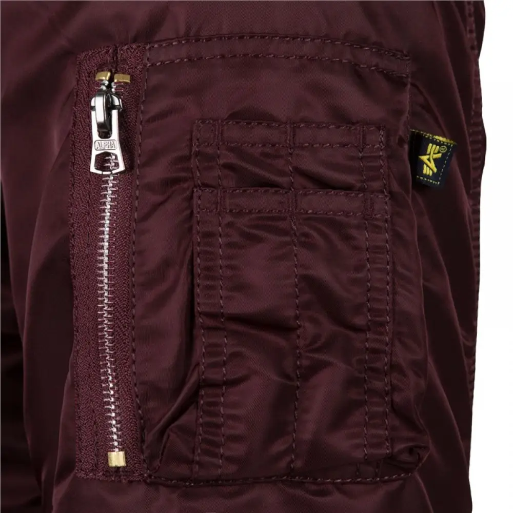 Бомбер Alpha Industries MA-1 Slim Fit Flight Jacket M Maroon (MJM44530C1MM) - фото 5