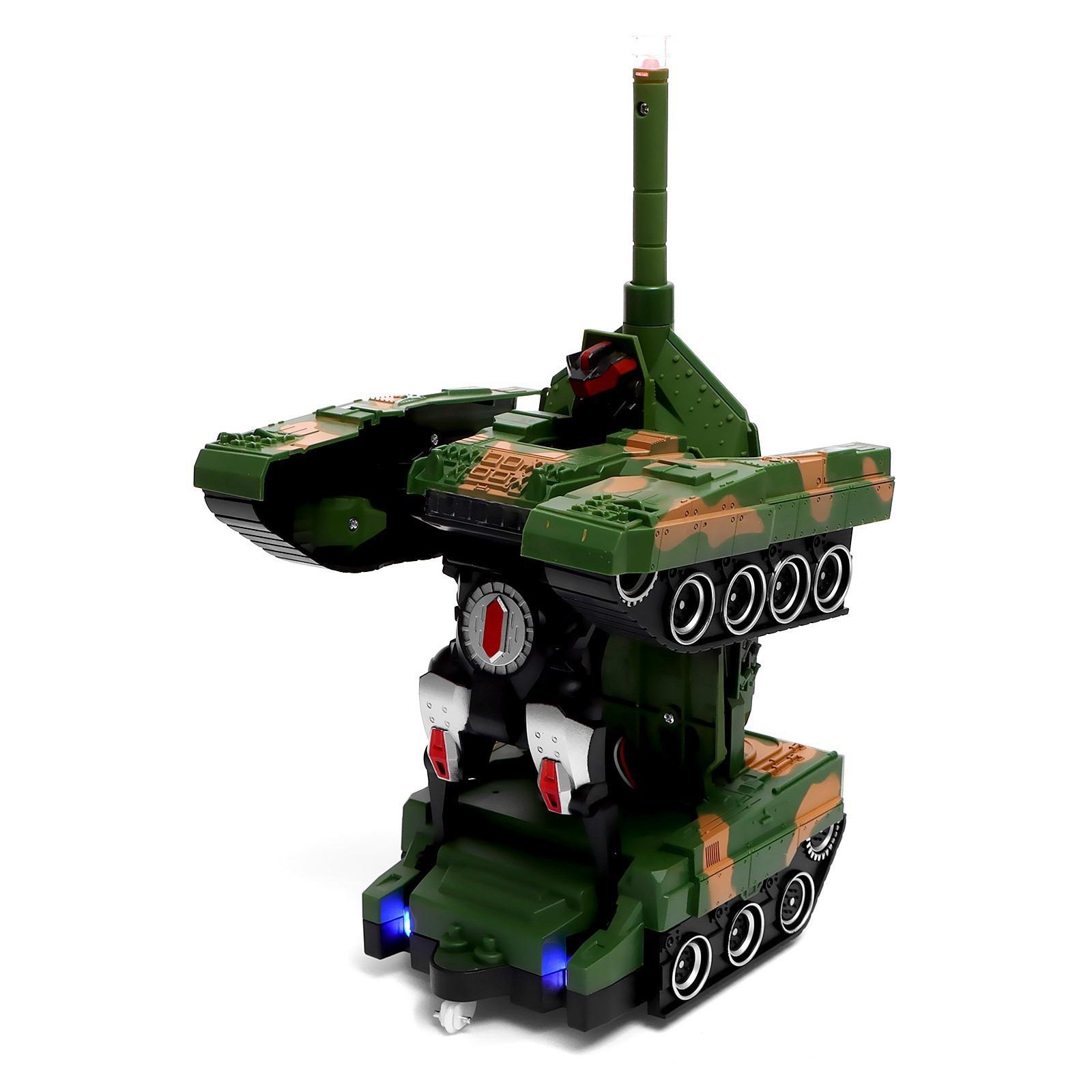 Танк трансформер на радиоуправлении AToys Battle-Robot 1:18 Зеленый (35048983)