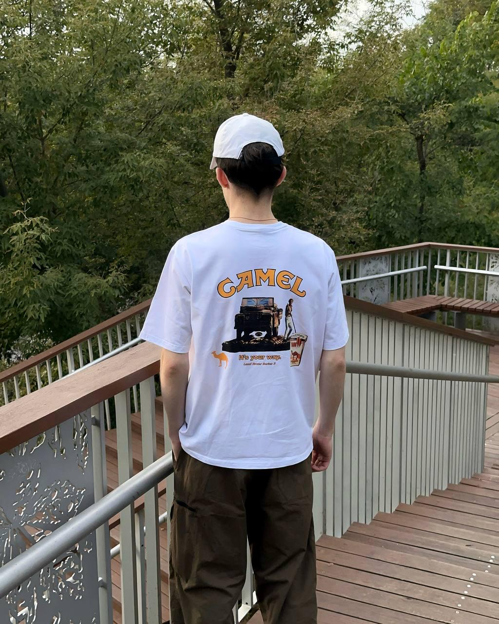 Футболка MEAN LTD Camel expedition Land Rover Series 3 XL Белый (MLD0018101) - фото 5 Футболка MEAN LTD Camel expedition Land Rover Series 3 XL Белый (MLD0018101) - фото 5