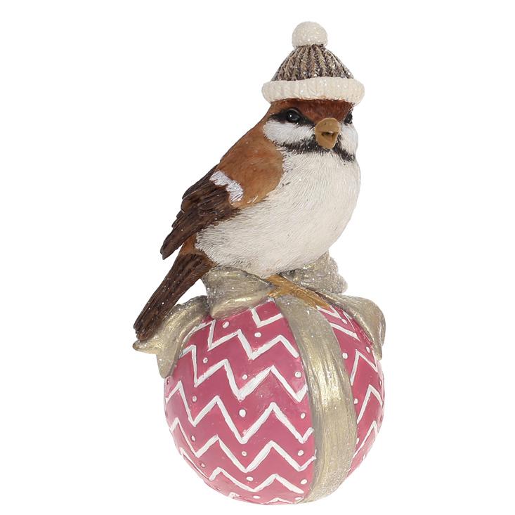 Декоративная статуэтка BonaDi Воробей на шаре (218-255)