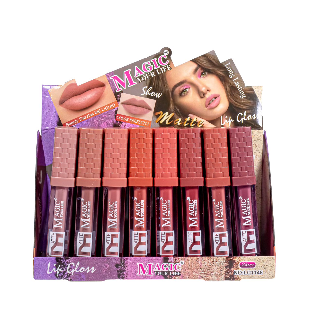 Набір помад для губ матових рідких Lip Gloss Magic Your Life LC1148 24 штуки