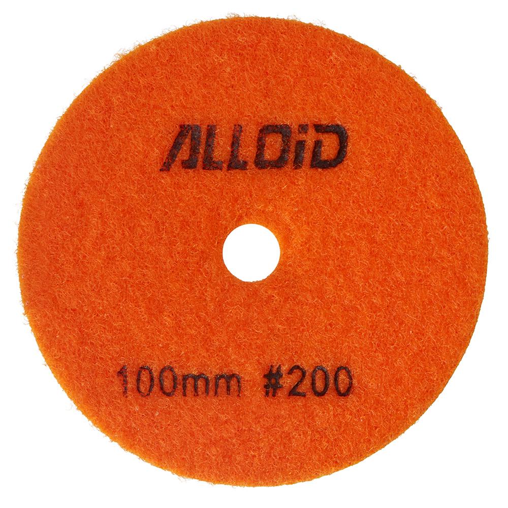 Круг алмазний шліфувальний на липучці Alloid Pro DD-63286 100 мм зерно 200