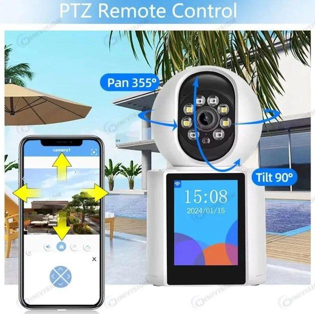 Камера відеоняня ICSEE настільна 3 МП з Wi-Fi підключенням Білий (V1-20C) - фото 9 Камера відеоняня ICSEE настільна 3 МП з Wi-Fi підключенням Білий (V1-20C) - фото 9