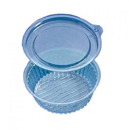 Контейнер одноразовый круглый с внутренней крышкой 50 мл Прозрачный (4306PET)