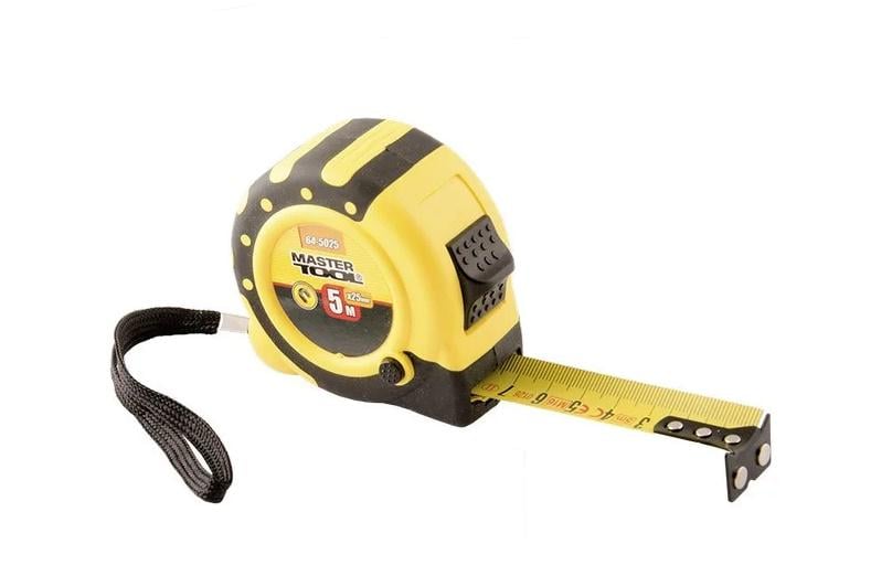 Рулетка з магнітами MasterTool нейлонове покриття 5 м 25 мм (64-5025)