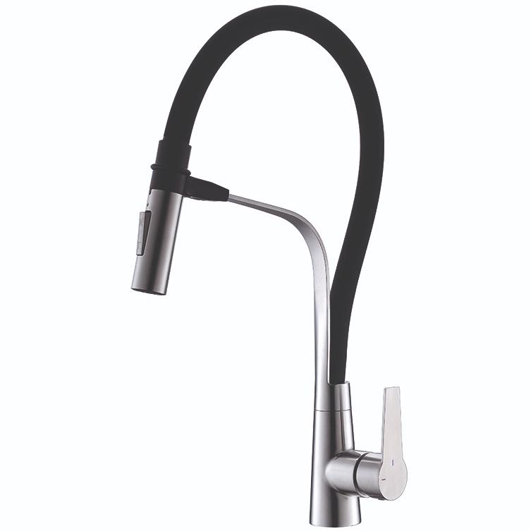 Змішувач для кухні KOER KI-70022-02 KR4799 з гнучким виливом Чорний (209347) Змішувач для кухні KOER KI-70022-02 KR4799 з гнучким виливом Чорний (209347)