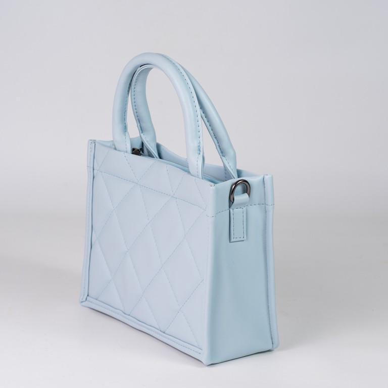 Сумка женская XENIA № 03-24 маленькая классическая из гладкой экокожи Голубой - фото 2 Сумка женская XENIA № 03-24 маленькая классическая из гладкой экокожи Голубой - фото 2