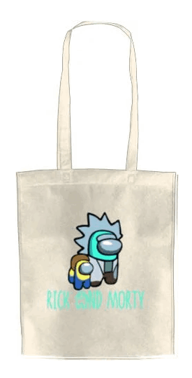 ЭКО-сумка для шопинга Among us Rick and Morty (2260111710-among-us-rick-and-morty)