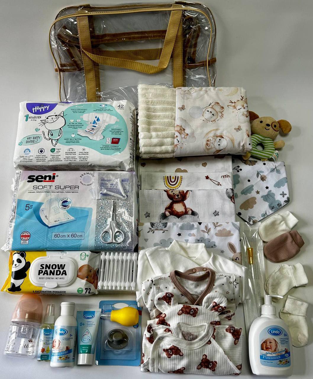 Набор для малыша в роддом Baby Boy 24 единицы/сумка (22cf2681)