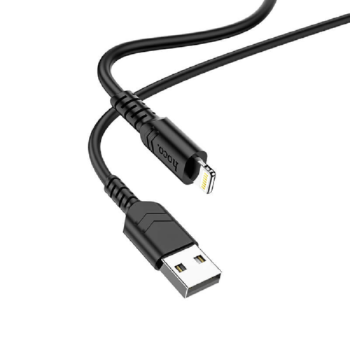 Кабель Hoco USB to Lightning Fortune X62 1 м 2,4A Black - фото 2