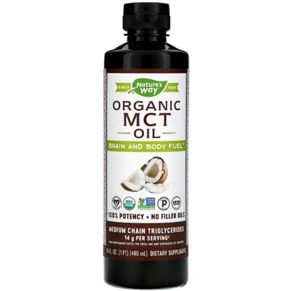 Комплекс для профилактики работы головного мозга Nature's Way Organic MCT Oil 16 fl oz 480 мл (NWY-10895)