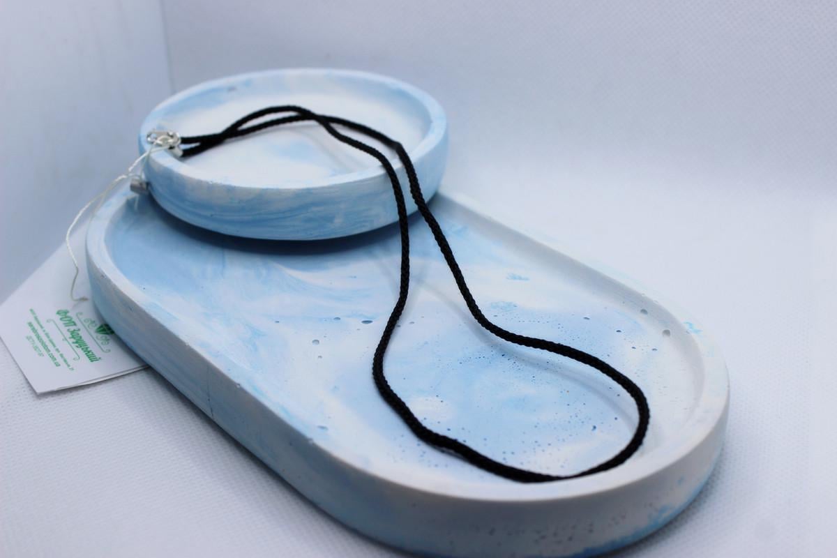 Шнур шелковый с серебряной застежкой (0660.З)