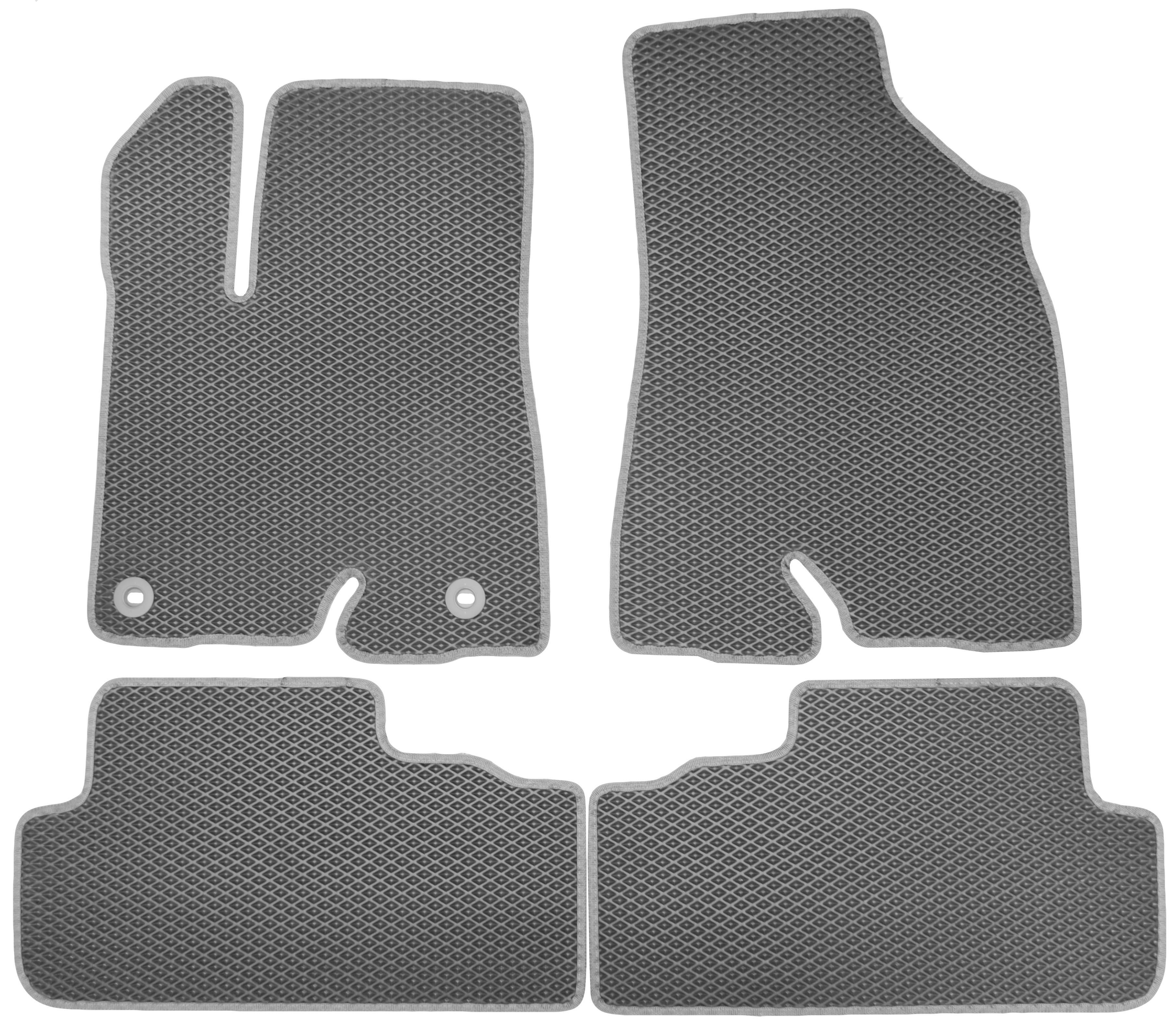 Коврики в салон для Toyota Highlander '14- EVA-полимерные Серый (173676)