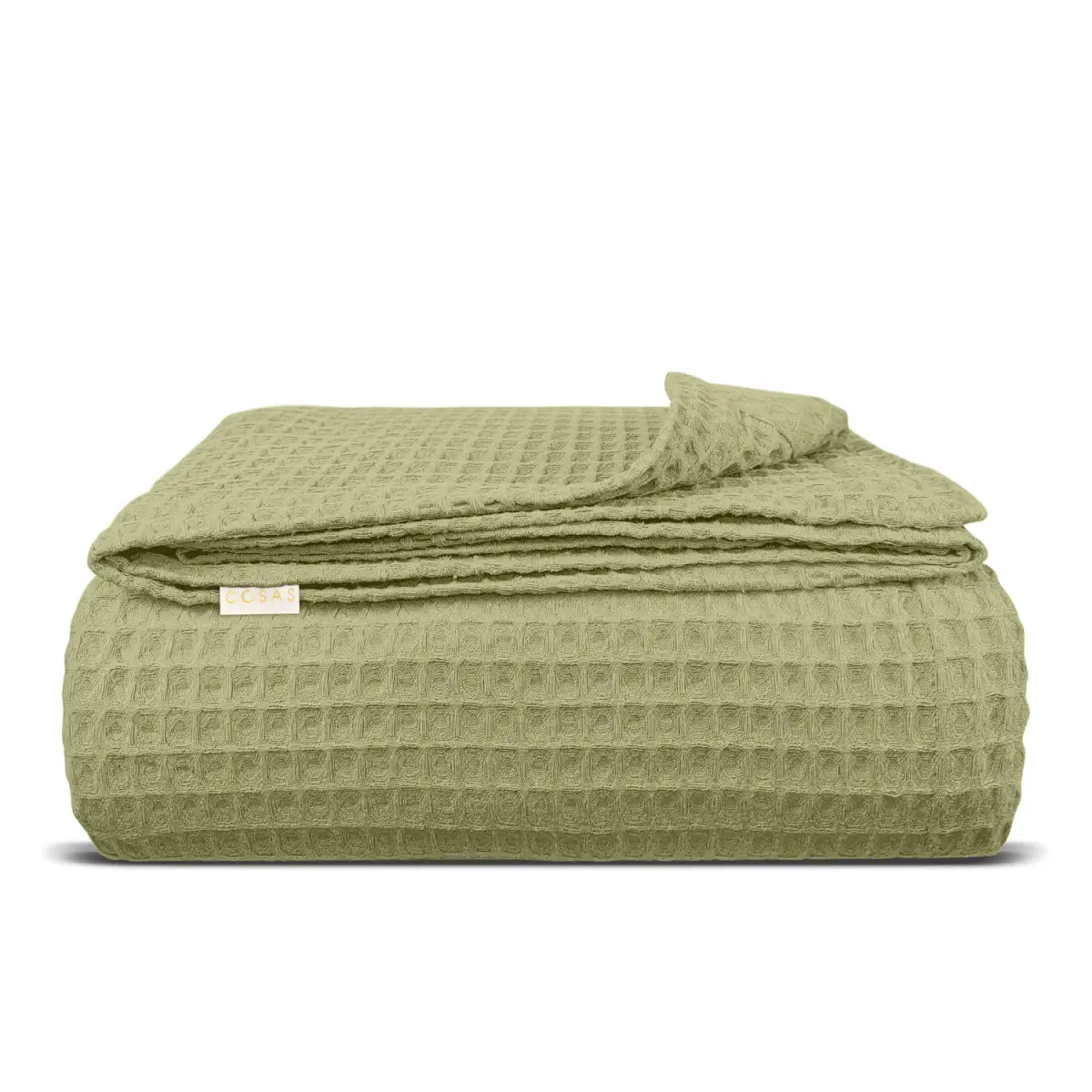 Плед-покрывало вафельное 75x95 см Sage Greek Waffle (8-6-5112171) - фото 1