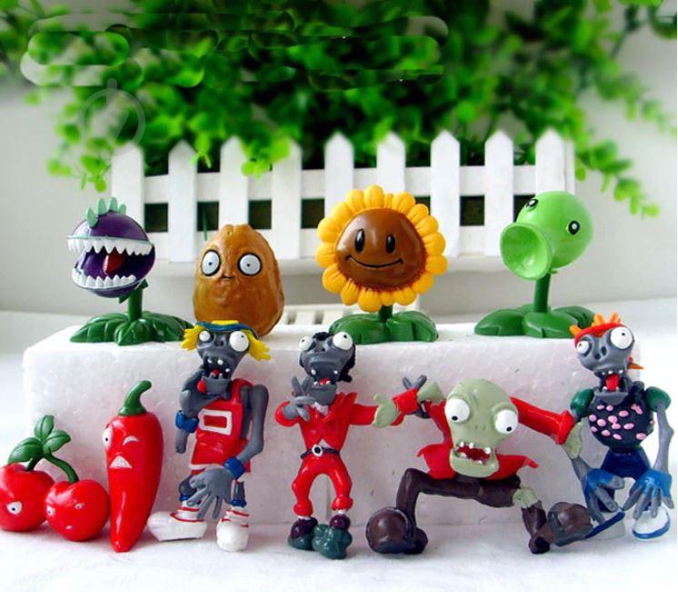 Набор №6 Растения против зомби PopCap Games Plants vs Zombies 10 фигурок (6nabor)