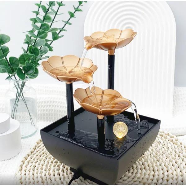 Фонтан декоративний настільний з підсвічуванням (33526)