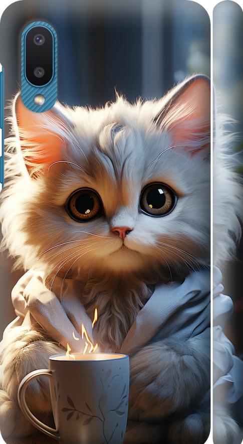 Чехол на Samsung Galaxy A02 A022G White cat (5646m-2260-42517) Чехол на Samsung Galaxy A02 A022G White cat (5646m-2260-42517)
