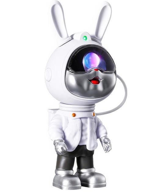 Проєктор нічник UFT Astronaut 6 у формі кролика RGB ефекти пульт дистанційного керування Проєктор нічник UFT Astronaut 6 у формі кролика RGB ефекти пульт дистанційного керування