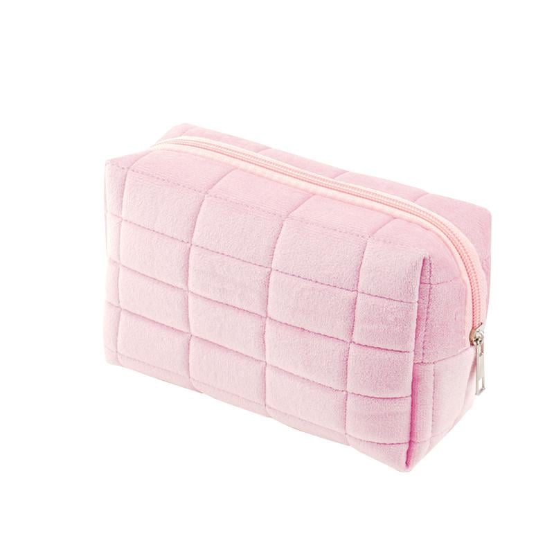 Жіноча косметичка 34018 дорожня плюшева Pink