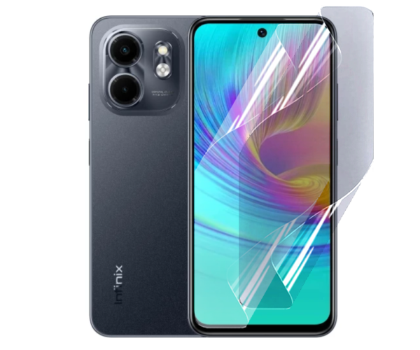 Противоударная гидрогелевая пленка Hydrogel Film для Infinix Smart 9, Transparent