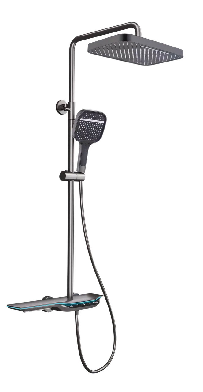 Колонна душевая MIXXUS Premium SPACE-009-J с термостатическим смесителем 3 режима Graphite (MI6542)
