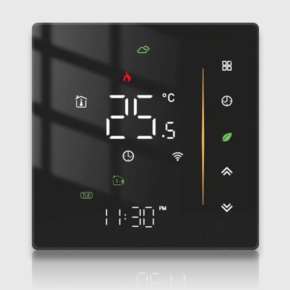 Регулятор електричної теплої підлоги Wi-Fi Moes сенсорний Чорний (WH00602)