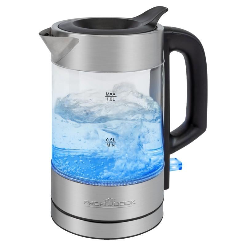 Електрочайник скляний Profi Cook PC-WKS 1229 G 1100 Вт 1 л (SLM_63431)