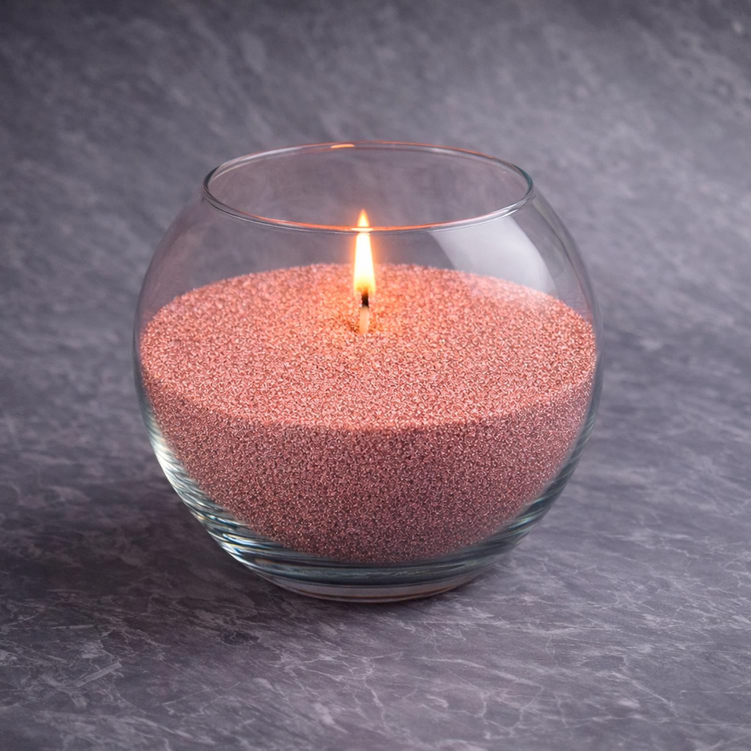 Набор для изготовления насыпной свечи своими руками ваза 16х17 см Теплая медь