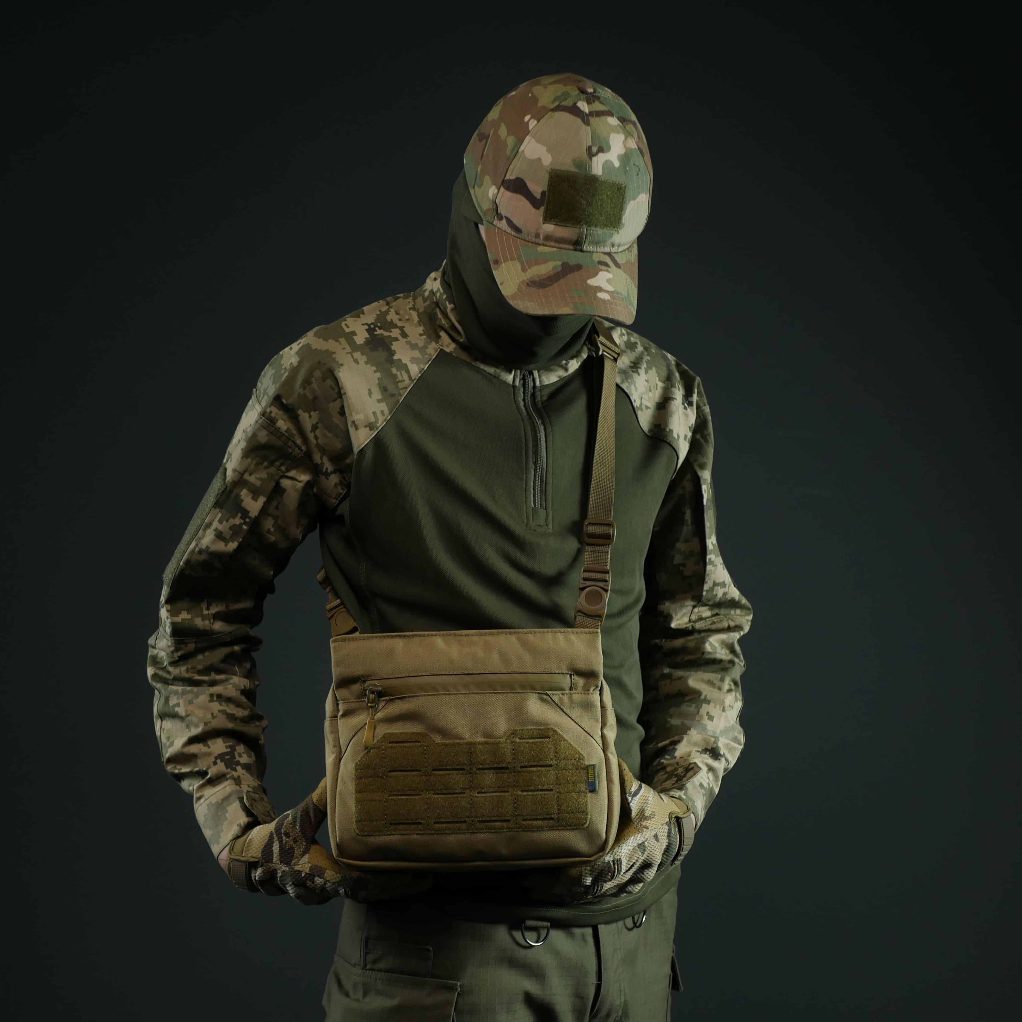 Сумка чоловіча через плече Койот - фото 13