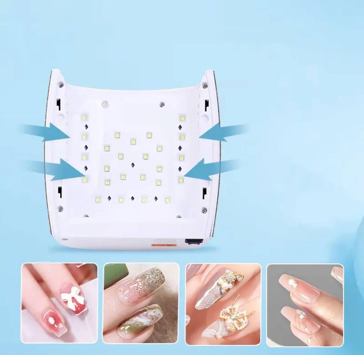 Настольная лампа беспроводная UV/LED S10k со стразами на аккумуляторе 7400 mAh 66 Вт - фото 10 Настольная лампа беспроводная UV/LED S10k со стразами на аккумуляторе 7400 mAh 66 Вт - фото 10