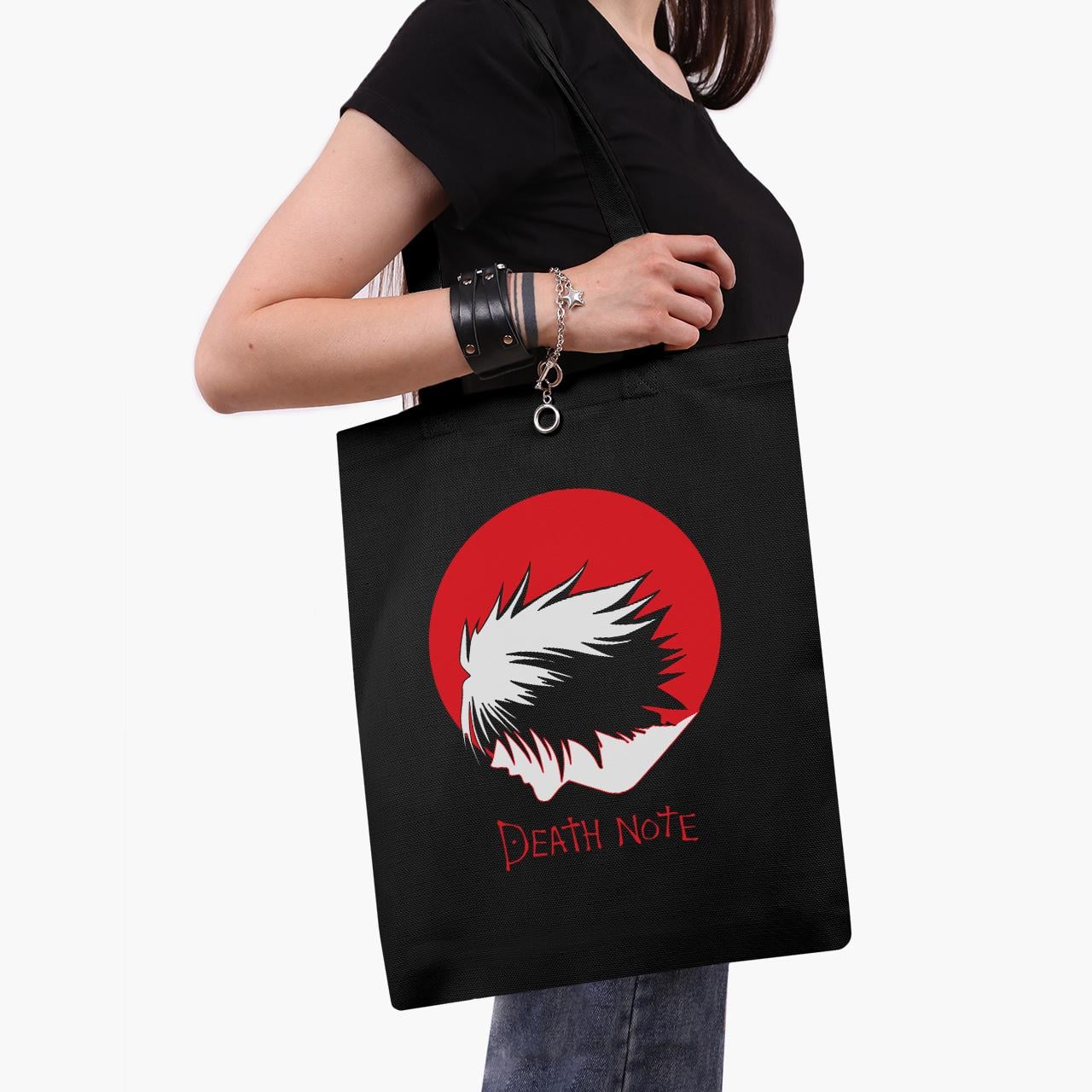 Эко сумка шоппер Death Note 41х35 см Черный (9227-2653-BK)