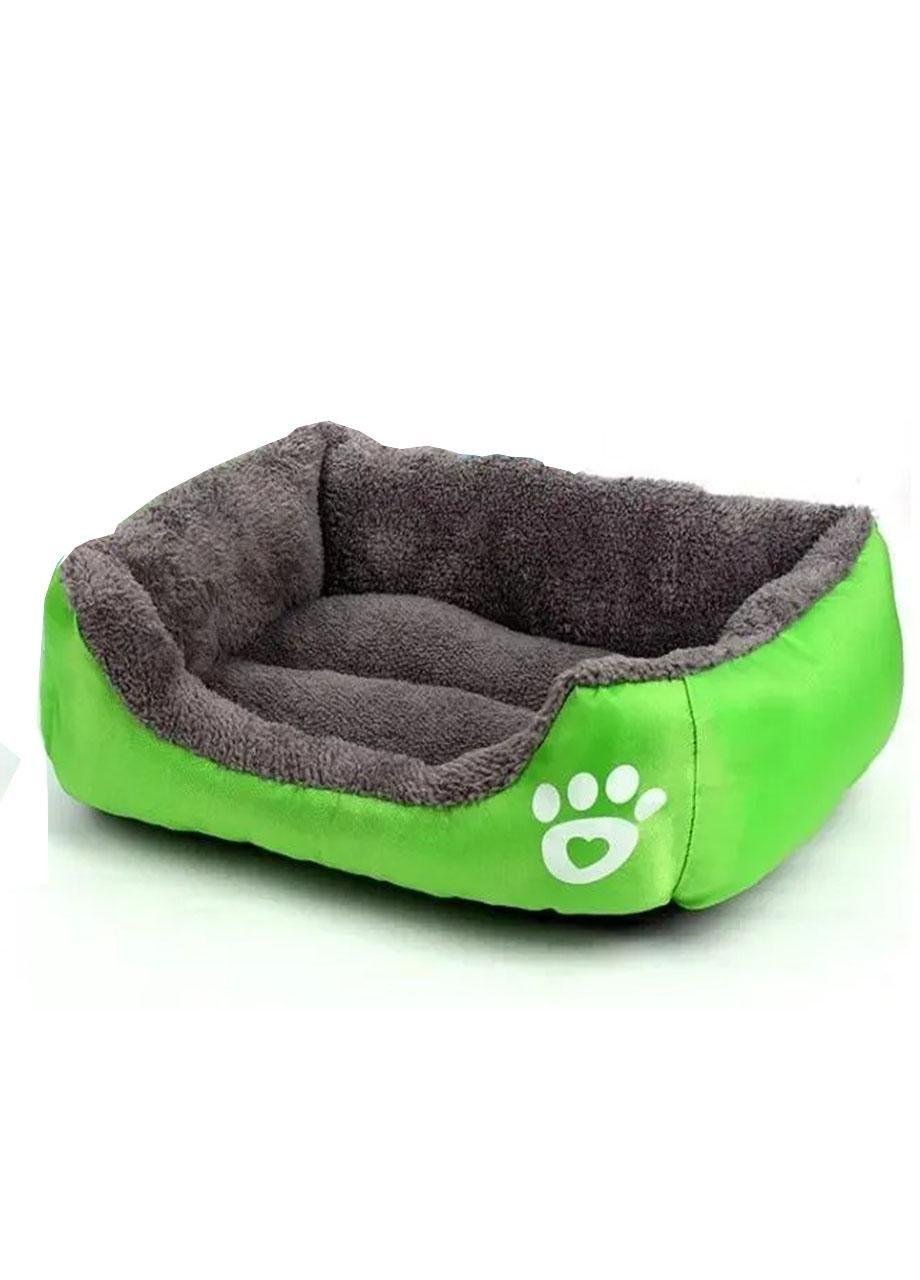 Лежанка-пуф для котів та собак Zoomax невеликих порід тканина з ПП Бавовна 47х35 см Зелений (45564789о)