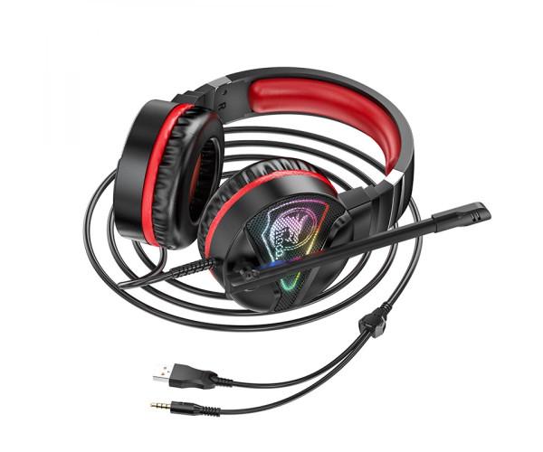 Наушники игровые Hoco W104 Red - фото 3