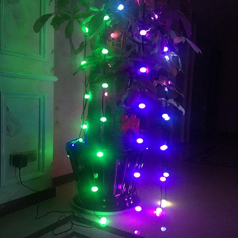 Світлодіодна гірлянда з кулями Tree Dazzler з верхівкою для ялинки 64 LED 16 кольорів та 3 режими - фото 4