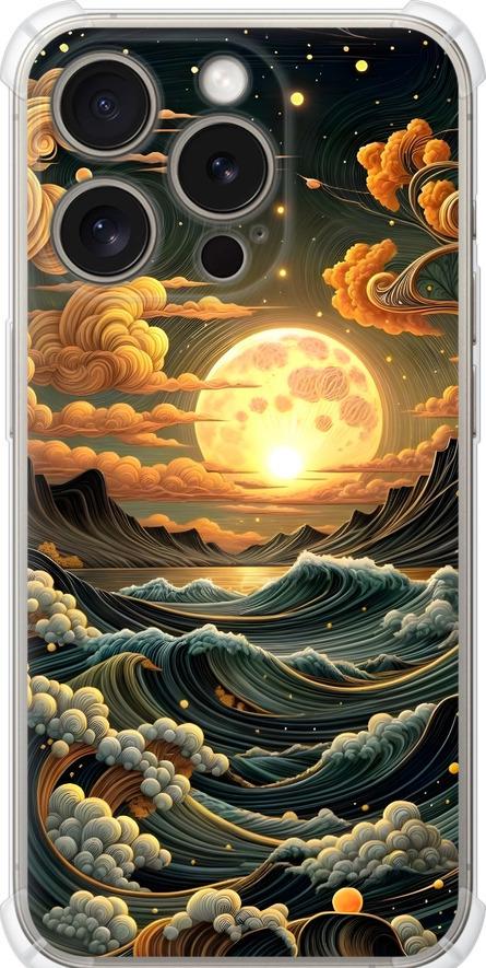 Чехол на iPhone 15 Pro Арт волны (6332sp-3096-42517)