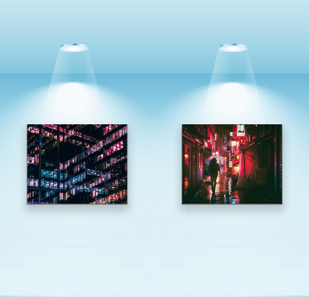 Набор постеров Riviera Blanca Neon city 2 шт. (PS-132)