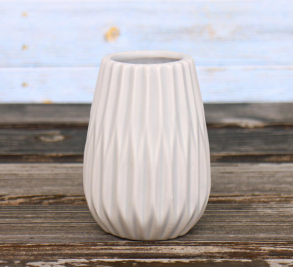 Ваза керамическая Гранд Презент Вильма 14х8 см Серый (1002074-1)