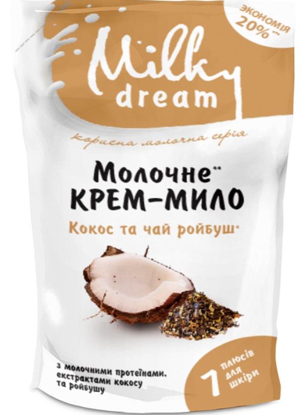 Крем-мыло жидкое Milky Dream Кокос и Чай Ройбуш дой-пак 1000 мл