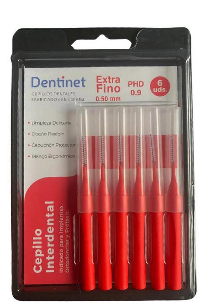 Набор межзубных ершей Dentinet Nano 0,50 мм/d 0,9 мм 6 шт