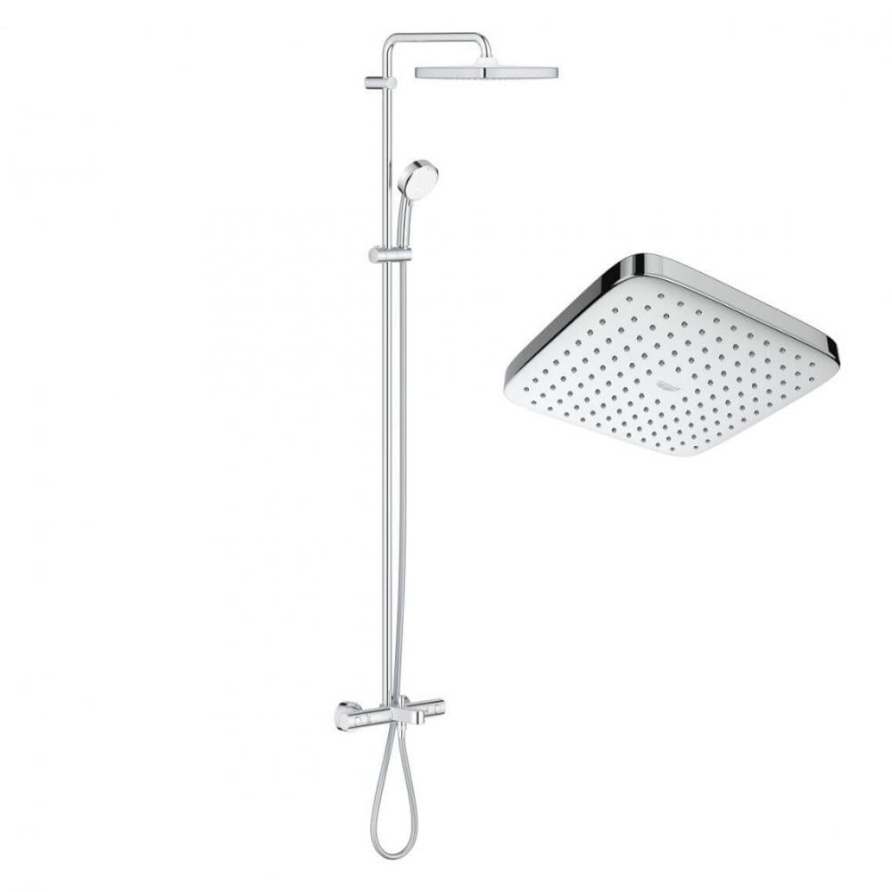 Система душова Grohe Tempesta Cosmopolitan 250 Cube із термостатом Хром (26691000)