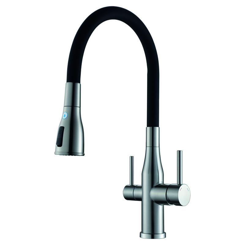 Змішувач для кухні KOER KI-72024-02 KR5011 на дві води Сатин (216783) Змішувач для кухні KOER KI-72024-02 KR5011 на дві води Сатин (216783)