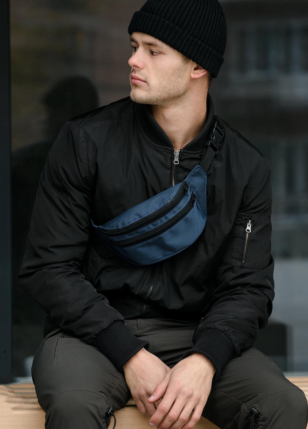 Сумка на пояс Sambag Tirso LTH Синий тканевый (17513)