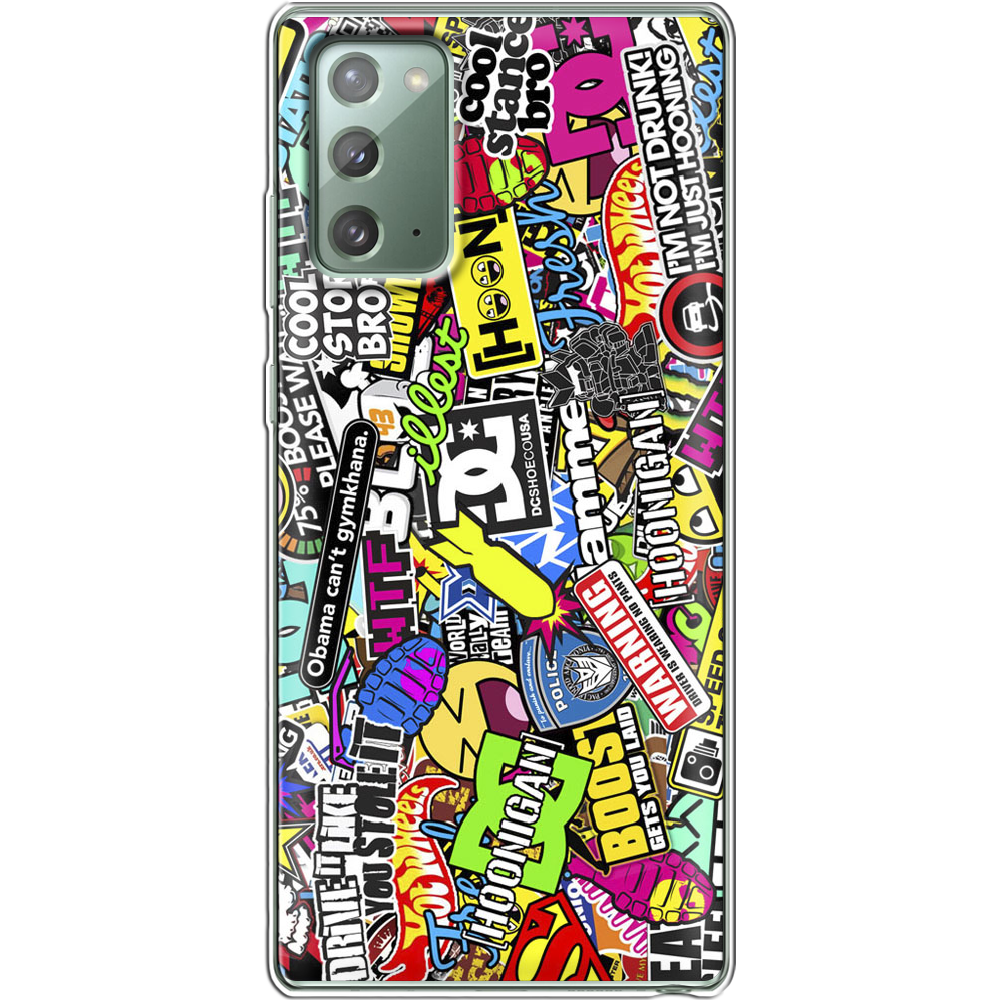 Чохол Boxface Samsung N980 Galaxy Note 20 Multicolored Inscriptions Прозорий силікон (40568-up880-40568)