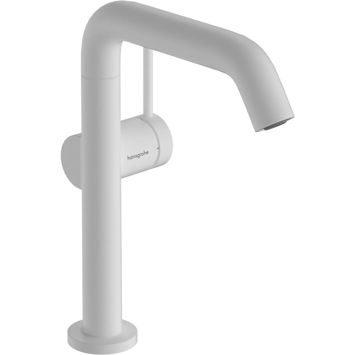 Смеситель для раковины Hansgrohe Tecturis S однорычажный Белый матовый (37462322)