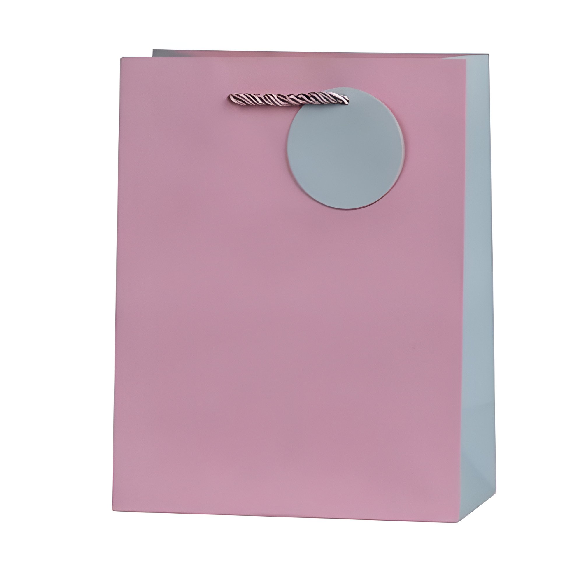 Пакет с ручками Stenson Rainbow 30х41,5х12 см Розовый с серым (R33241-L)