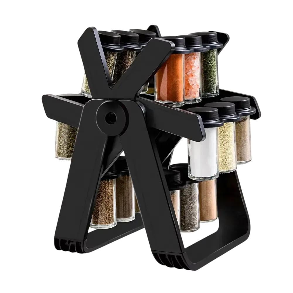Карусель для специй 18 стеклянных баночек вращения на 360° Spice Rack