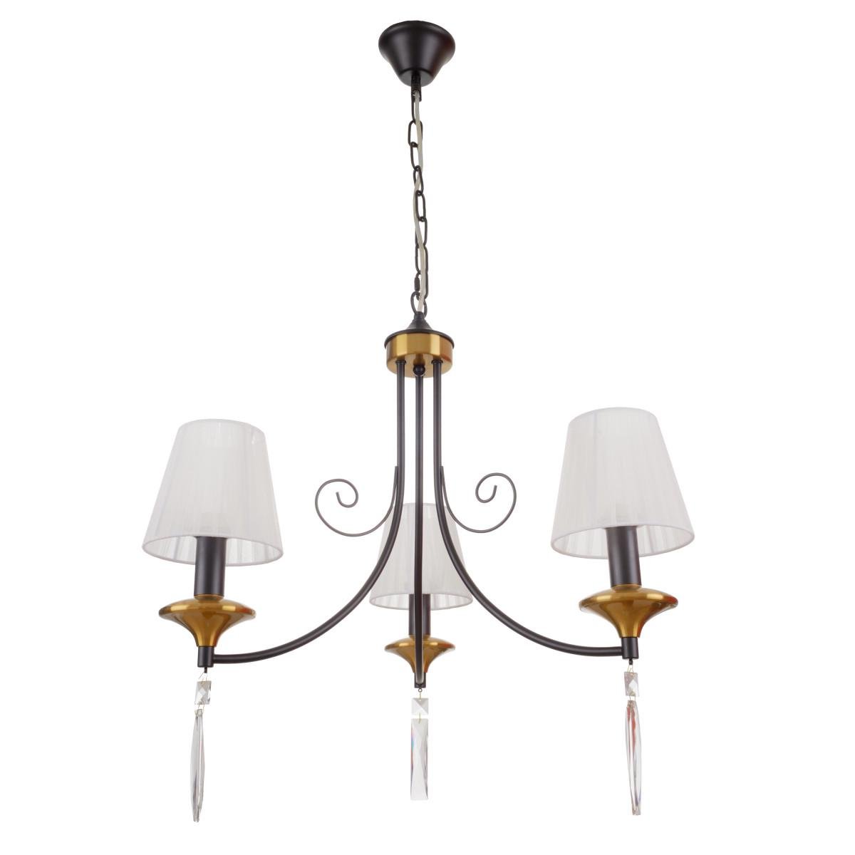 Люстра Brille BKL-722S/3 E14 BK+ANB Чорний/Золото