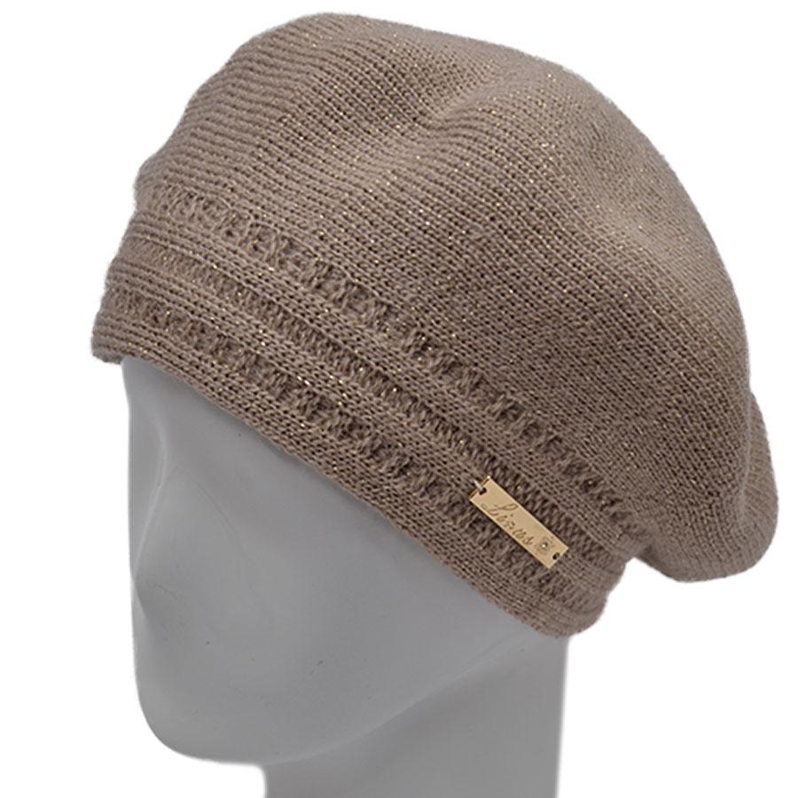 Берет шерстяной Lirus Алина Светло-бежевый (70269)