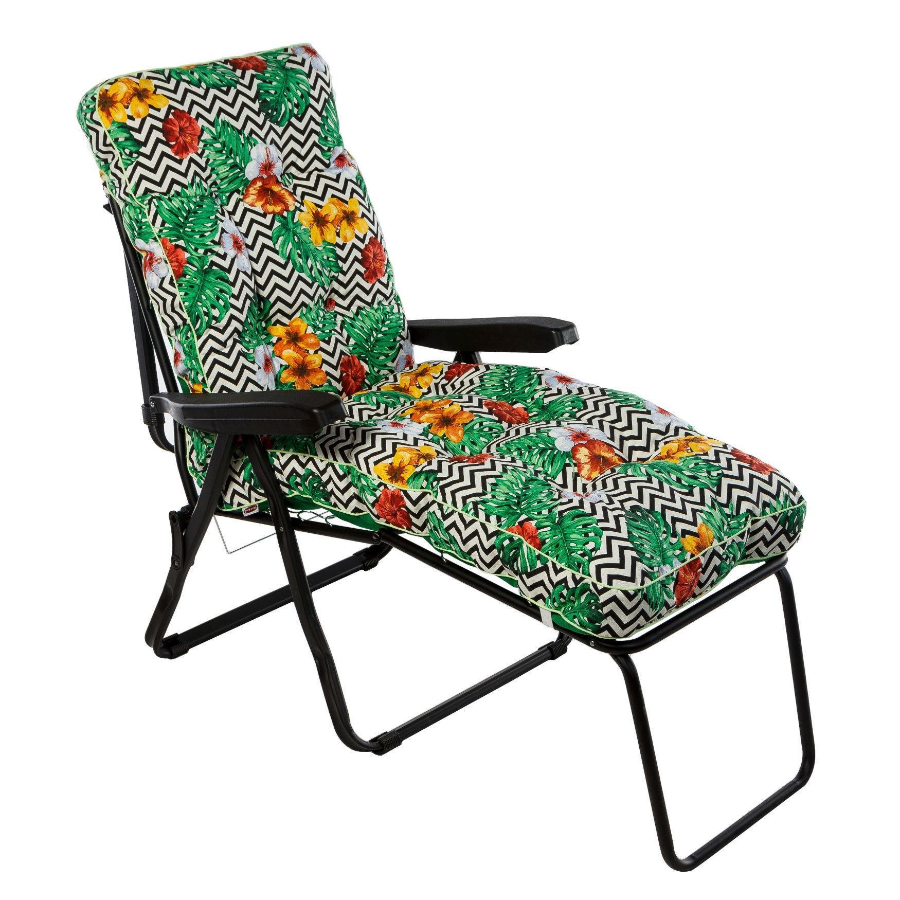 Шезлонг Ost-Fran MELISSA Бомбей ткань лонета Мультиколор (3044)